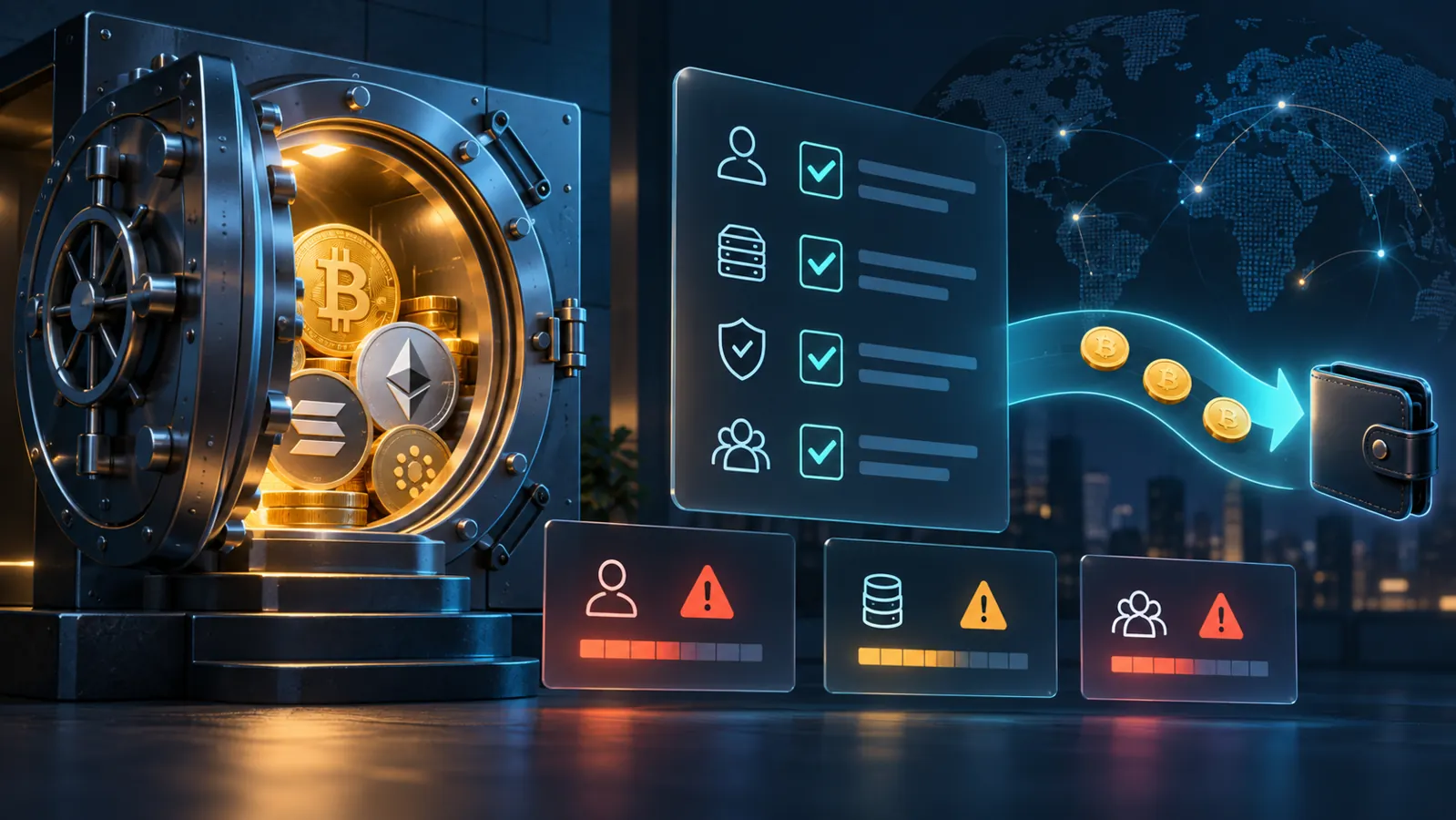 Illustration of custody risks at a crypto platform