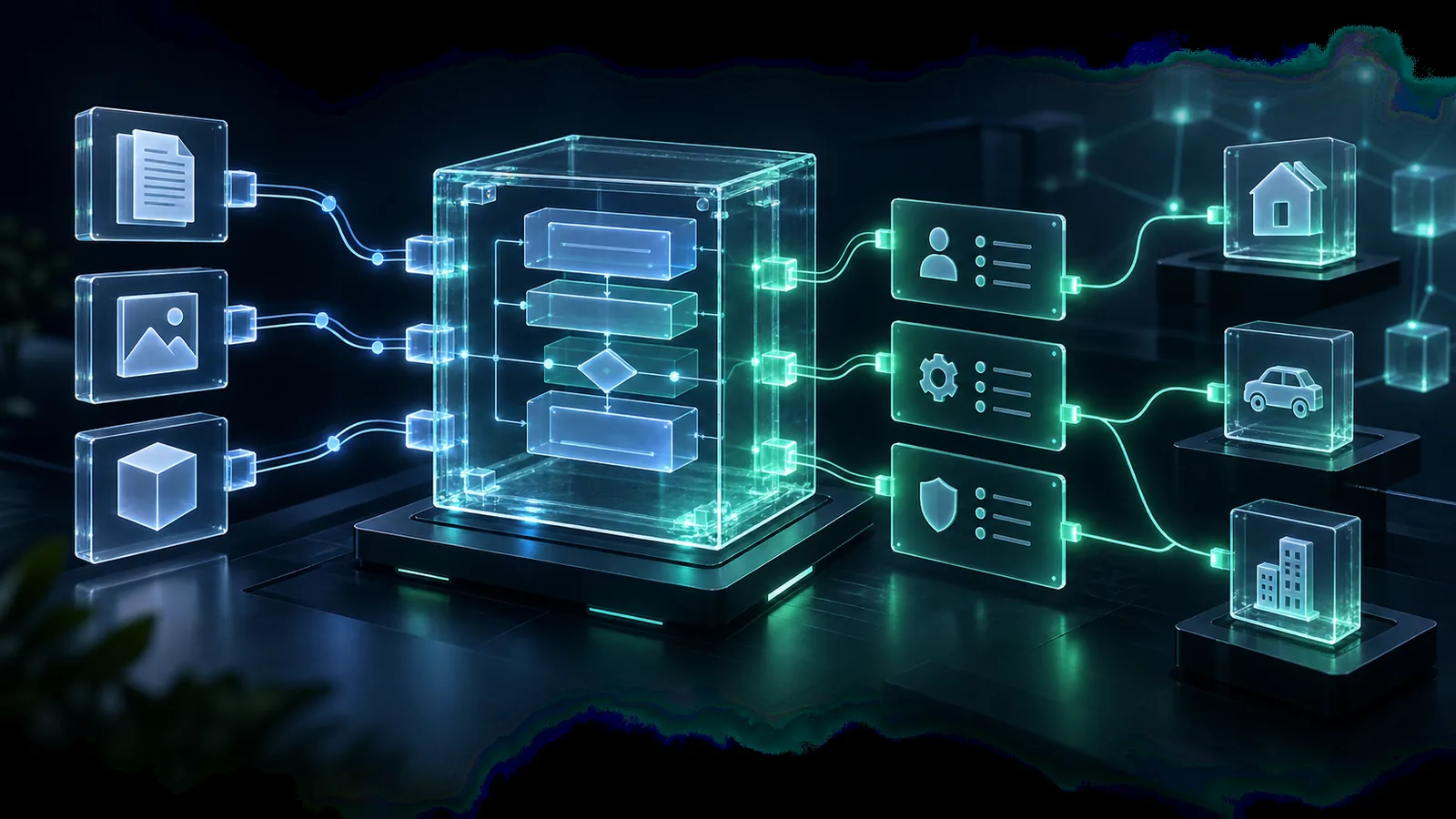 Eine transparente Vertragsmaschine verbindet Bedingungen, Berechtigungen und digitale Vermögenswerte.